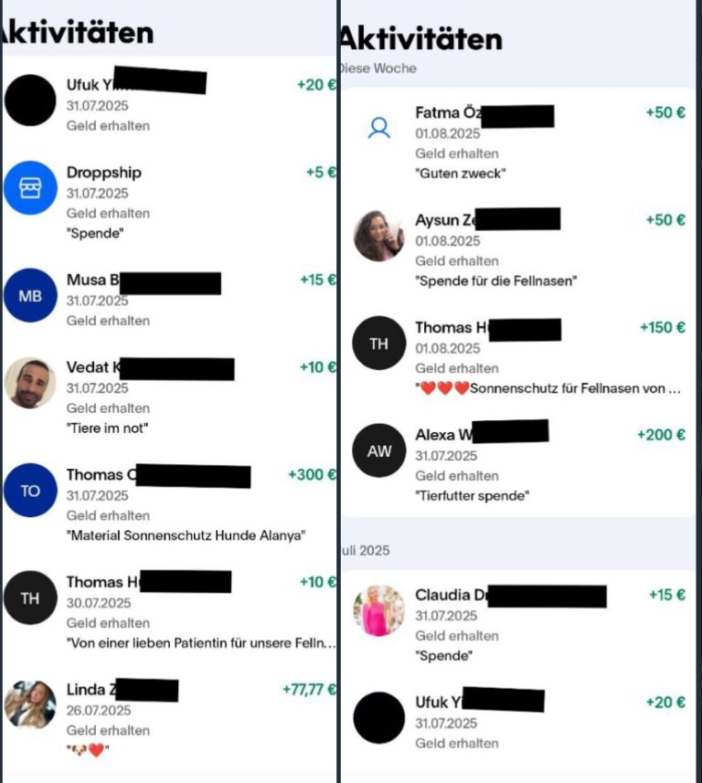 Transparenz ist uns wichtig